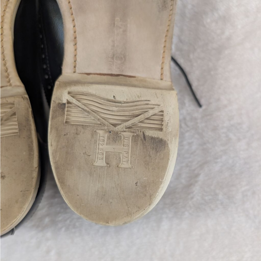 Hyde Vintage Black & White Wingtaill Bowling Oxfords Shoes - Size 8 - Picture 8 of 13